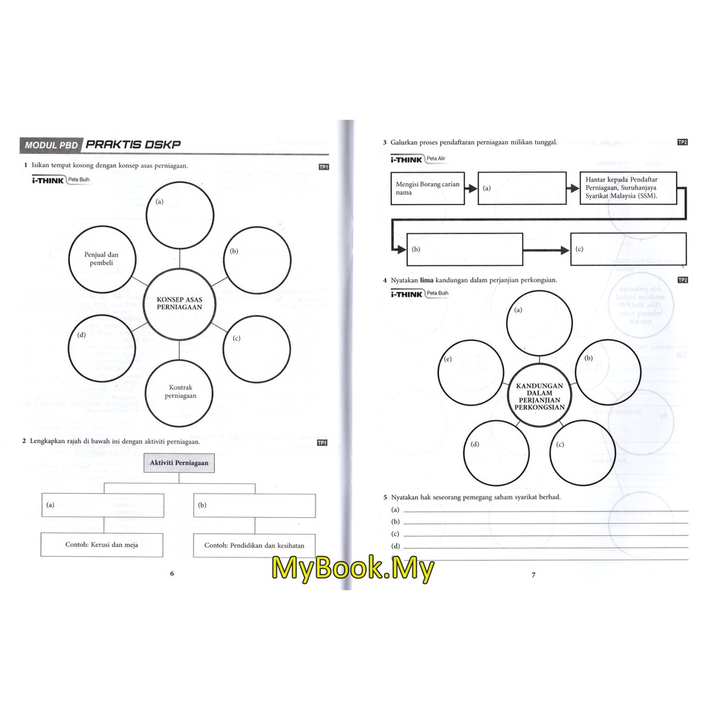 Myb Buku Latihan Modul Aktiviti Pintar Bestari Tingkatan 4 Perniagaan Sasbadi Shopee Malaysia