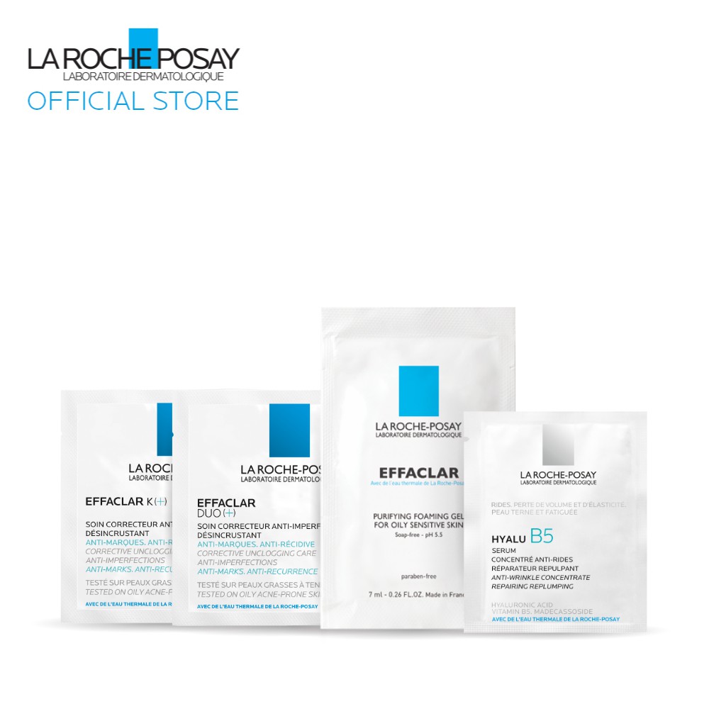 La Roche Posay Acne Sampling Kit 8pc Gift Set Shopee Malaysia
