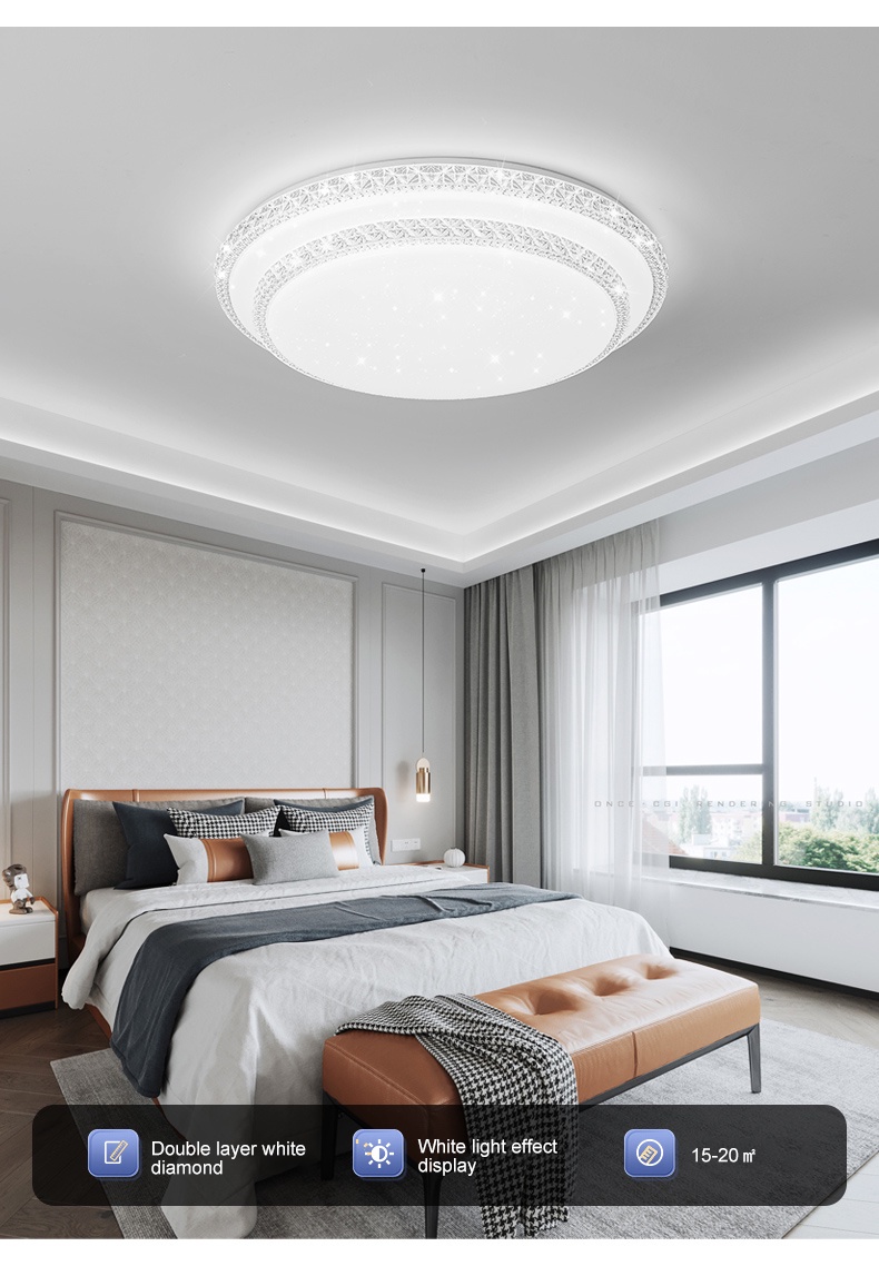 Ceiling light Highbrightness LED living room ceiling light White light