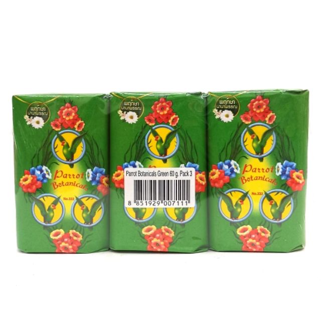 PARROT BOTANICALS BATH soap GREEN 60GM X3 Shopee Malaysia