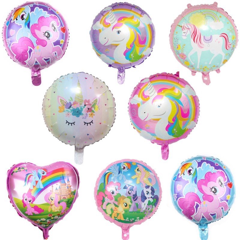My Little Pony Birthday Party 18 Inch Non Message Round Foil Balloon 