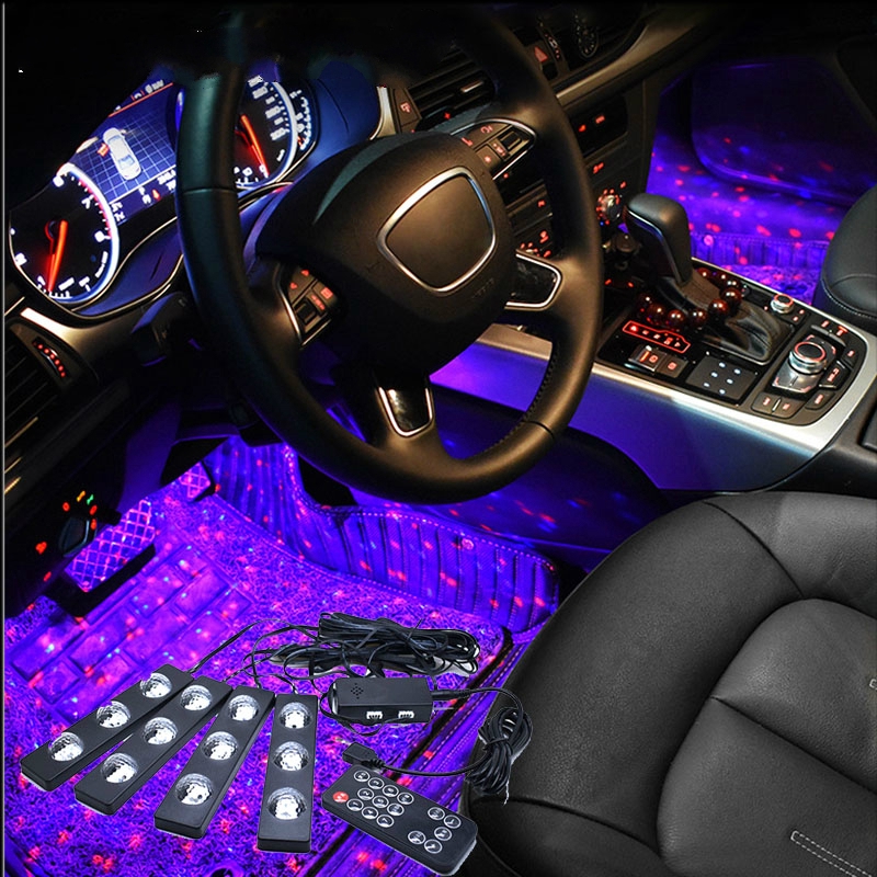 Car Light Car Interior Foot Light Usb Led Atmosphere Lamp Ambient Starry Lights Car Styling Interior Decoration Auto