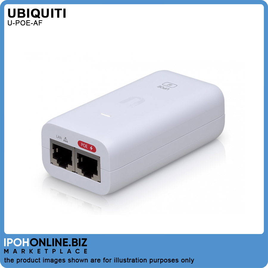 Ubiquiti POE Adapter U-POE-AF Network Gigabit 802.3af for CCTV, AP, VOIP | Ipohonline