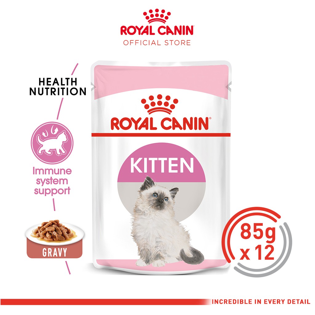 Buy Royal Canin Wet Range Kitten (85g x 12 pouches) Wet Cat Food 