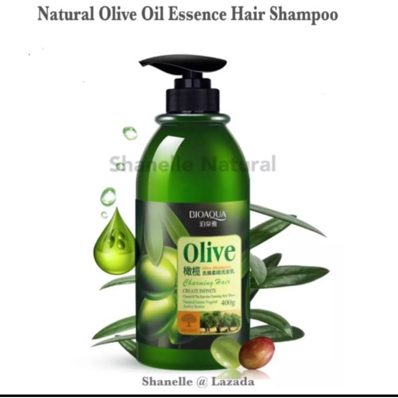 Natural Olive Essence Hair Care Silky Shampoo AntiDandruff Dry Damage