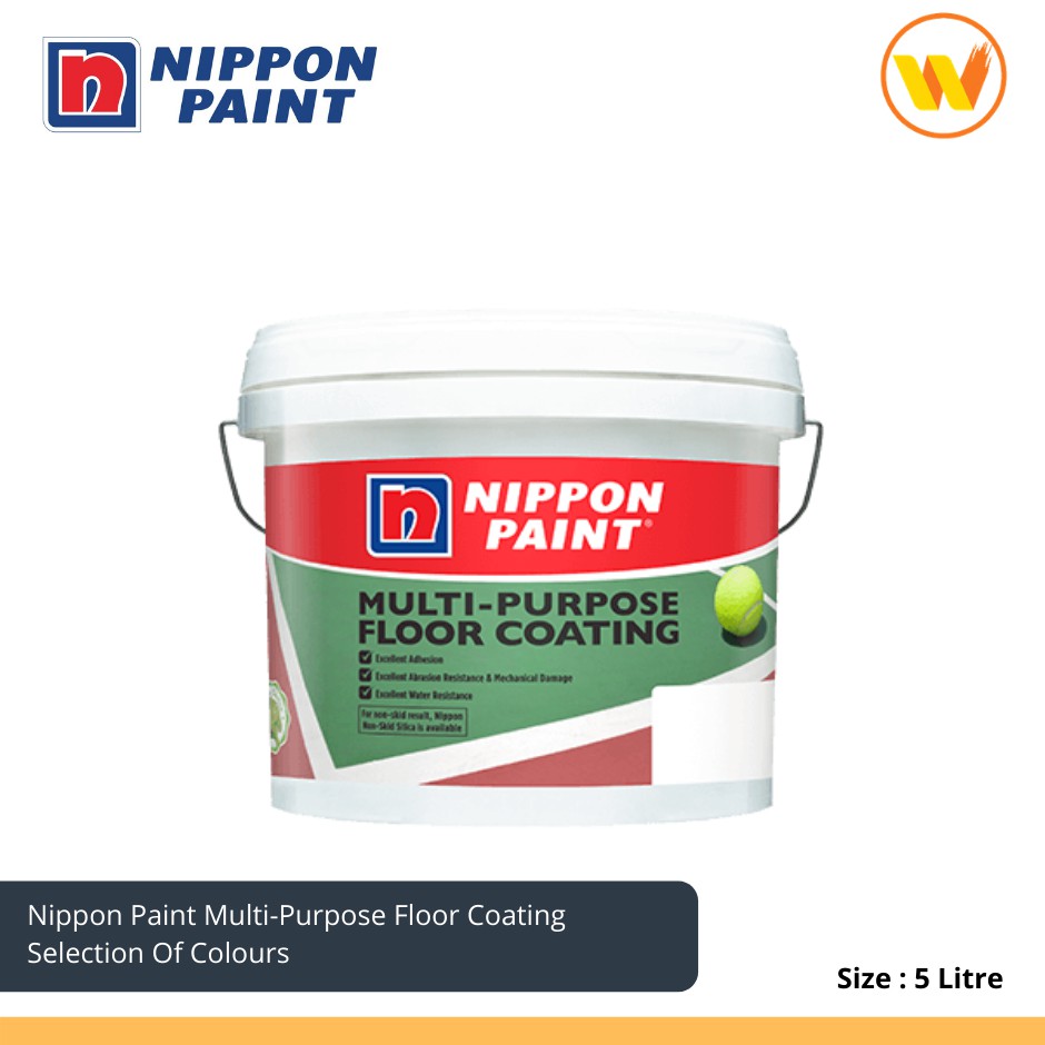 5L Nippon Paint Multi-Purpose Floor Coating / Cat Lantai 5L - 5 Liter ...