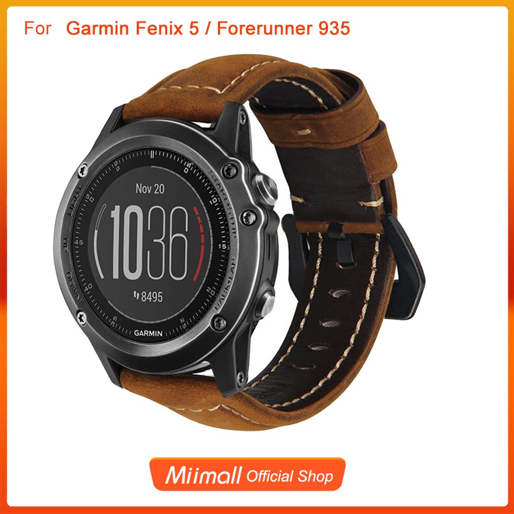 garmin fenix 5s leather strap