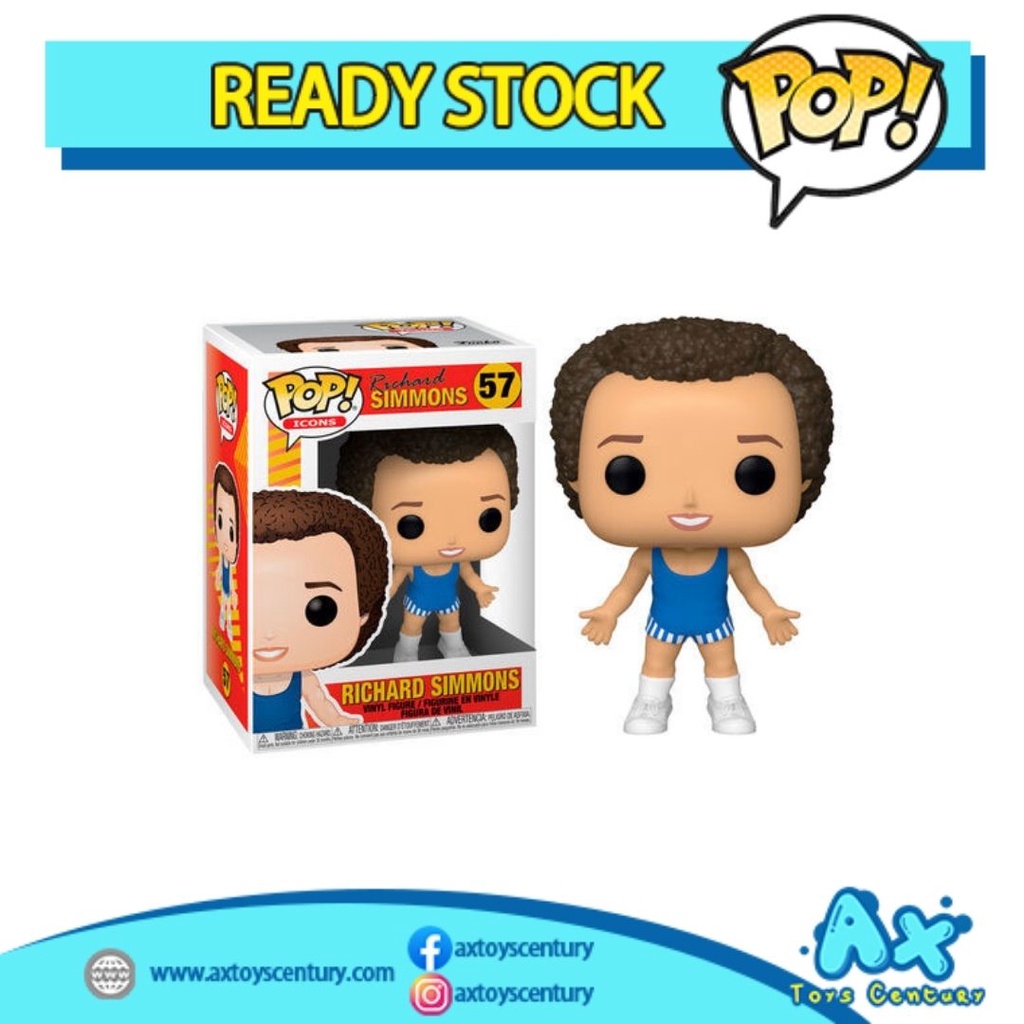 Funko Pop!  Icons: Richard Simmons #57 100% Genuine