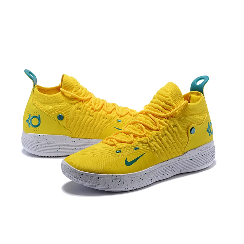 bright yellow basketball shoes