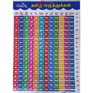 Tamil Alphabets Chart By My God Tamil Alphabets Chart Teaching Charts ...