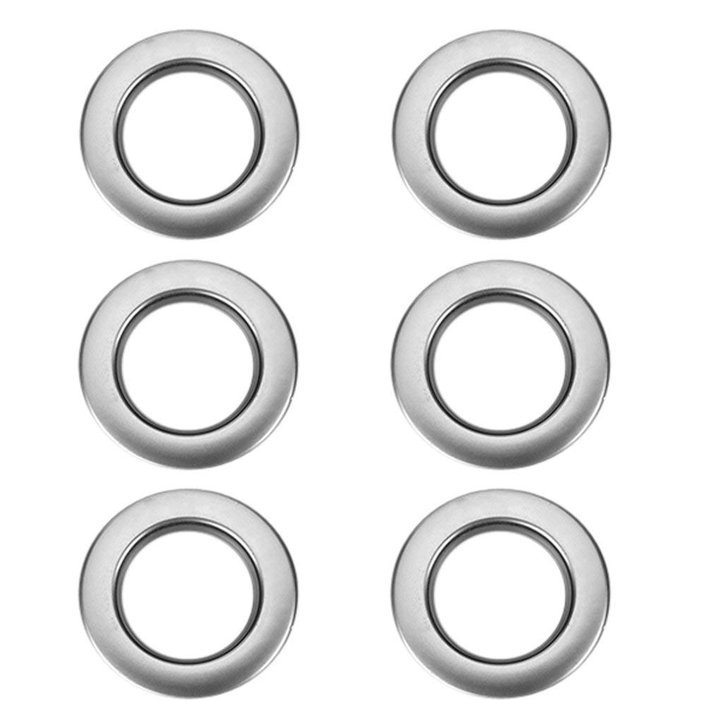 Round Plastic Curtain Eyelet Rings Silvery 6 Pcs Shopee Malaysia
