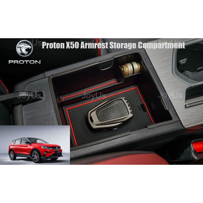 Proton X50 Custom Fit Car Armrest Storage Compartment Box | Shopee Malaysia