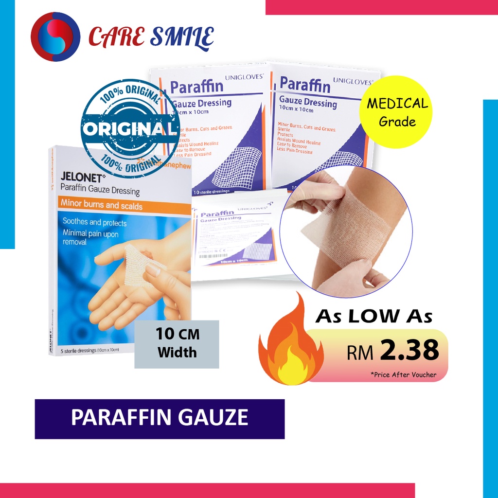Paraffin Gauze Dressing Smith Nephew Unigloves 10 CM Minor