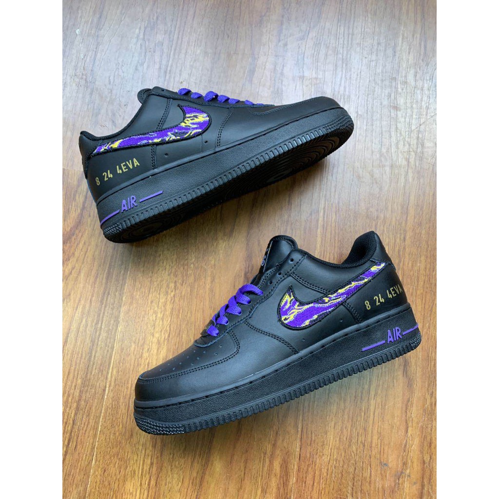 nike air force black purple