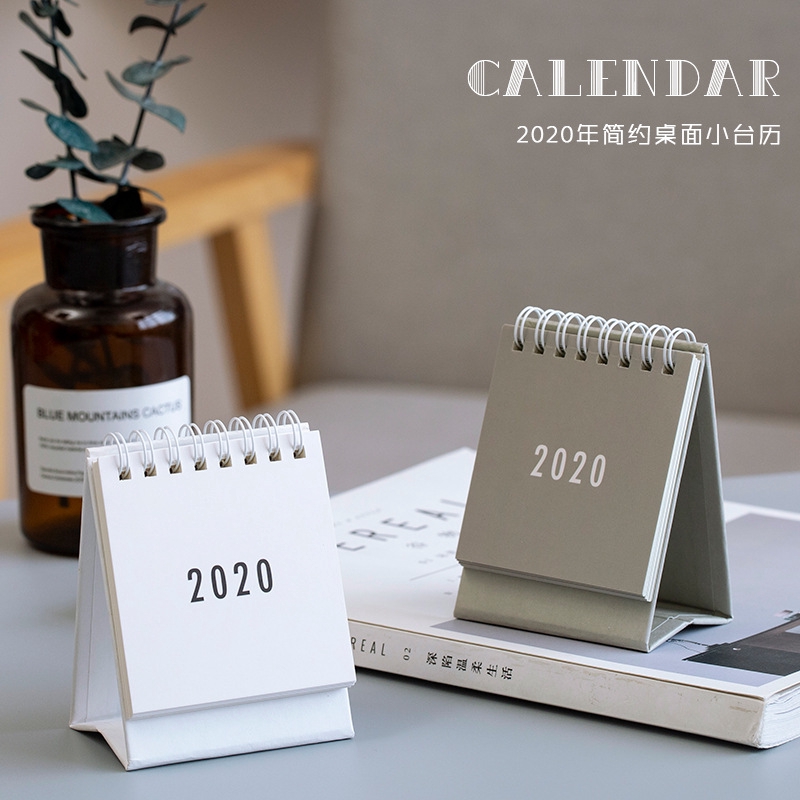 2020 Desktop Paper Calendar Mini Desk Calendars Desk Coil Calendar