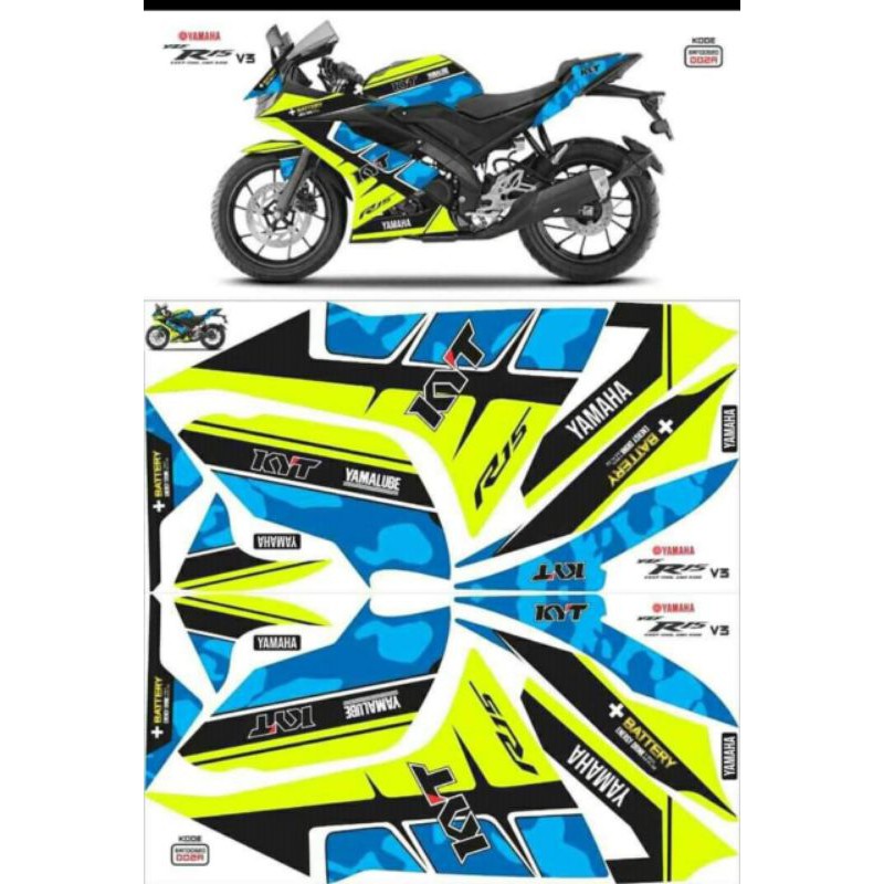 Buy Striping Sticker Lis Motor Decal Variation Yamaha R15 Vva R15 V3 Seetracker Malaysia