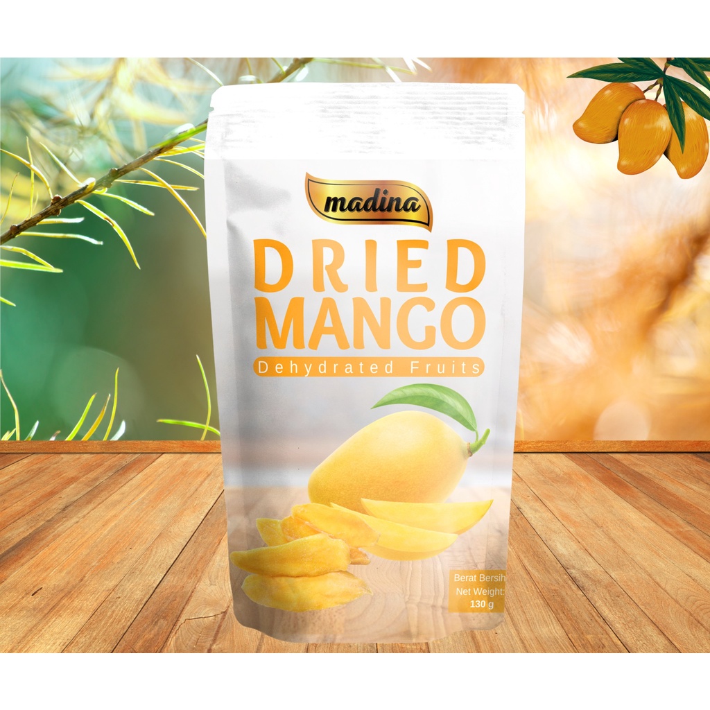 Dried Mango (50g & 130g) / Buah Mangga Kering / Ready to Eat Mango Slices / Dehydrated Fruit