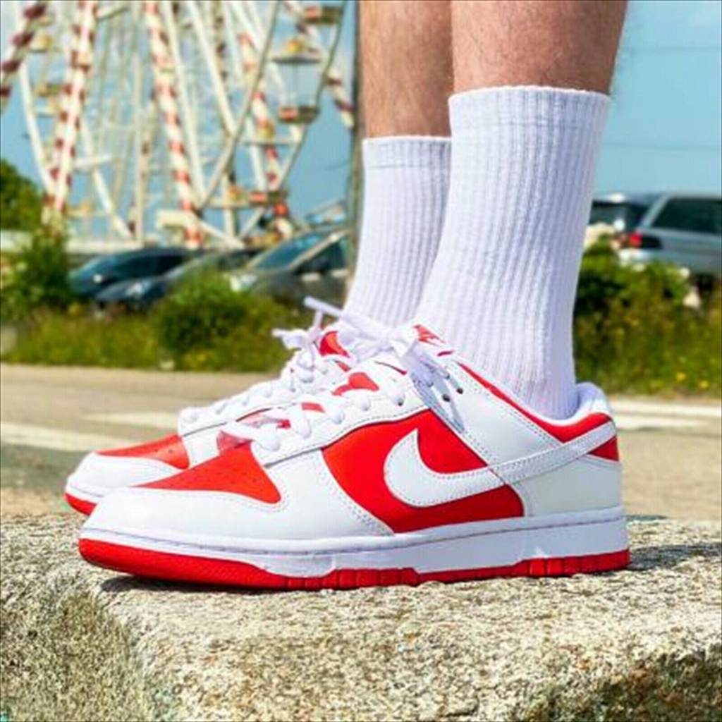【限定価格セール!】 LOW DUNK NIKE RETRO Red championship - シューズ
