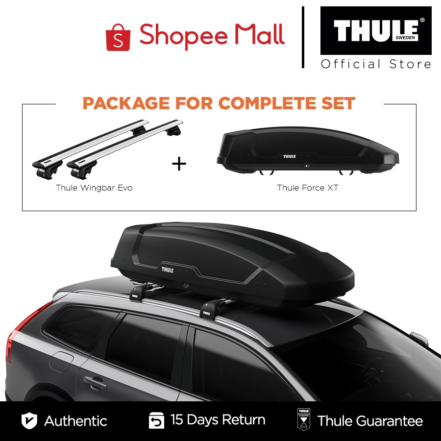 Thule Force Xt With Thule Wingbar Evo Roof Rack Complete Set Shopee Malaysia