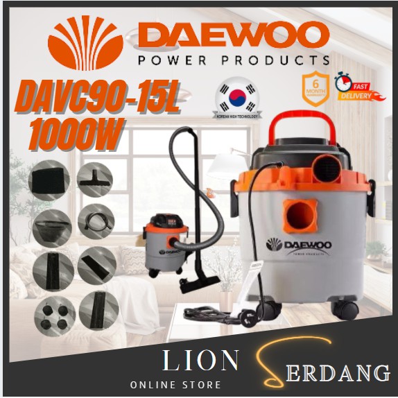 DAEWOO DAVC9015L WET & DRY VACUUM WITH BLOWER FUNCTION Shopee Malaysia