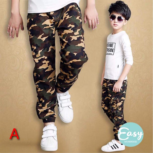boys army joggers