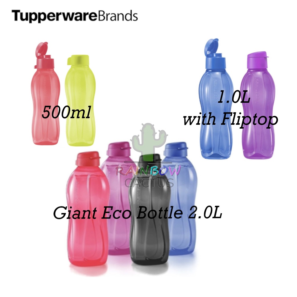 Tupperware - Giant Eco Bottle 2.0L / 1.0L / 500ml (x2) - Lifetime ...