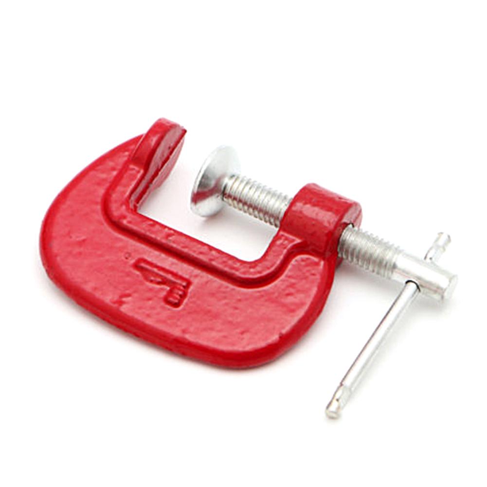 Size: 2 inches Ochoos Heavy Duty G Clamp 1 2 3 Red G-clamp Steel Heavy Duty Metal Carpenter Handyman Vise Grip Woodworking Tool #1113 