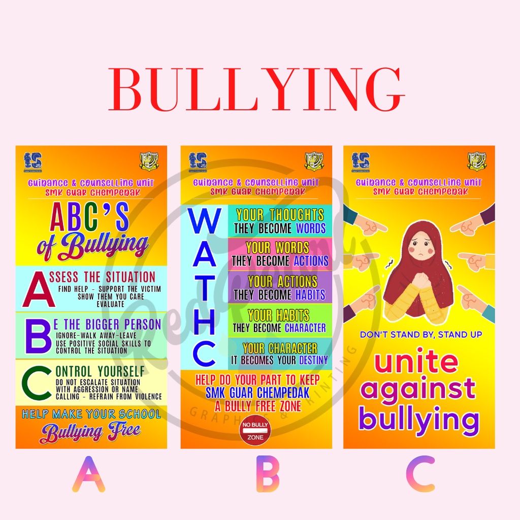 Poster Buli Bullying Poster For School Shopee Malaysia