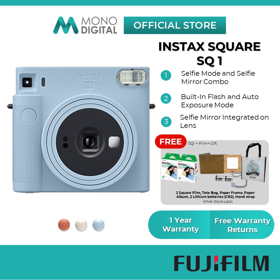 Fujifilm Instax Camera Square SQ1/SQ1 Instant Camera Classic Kit