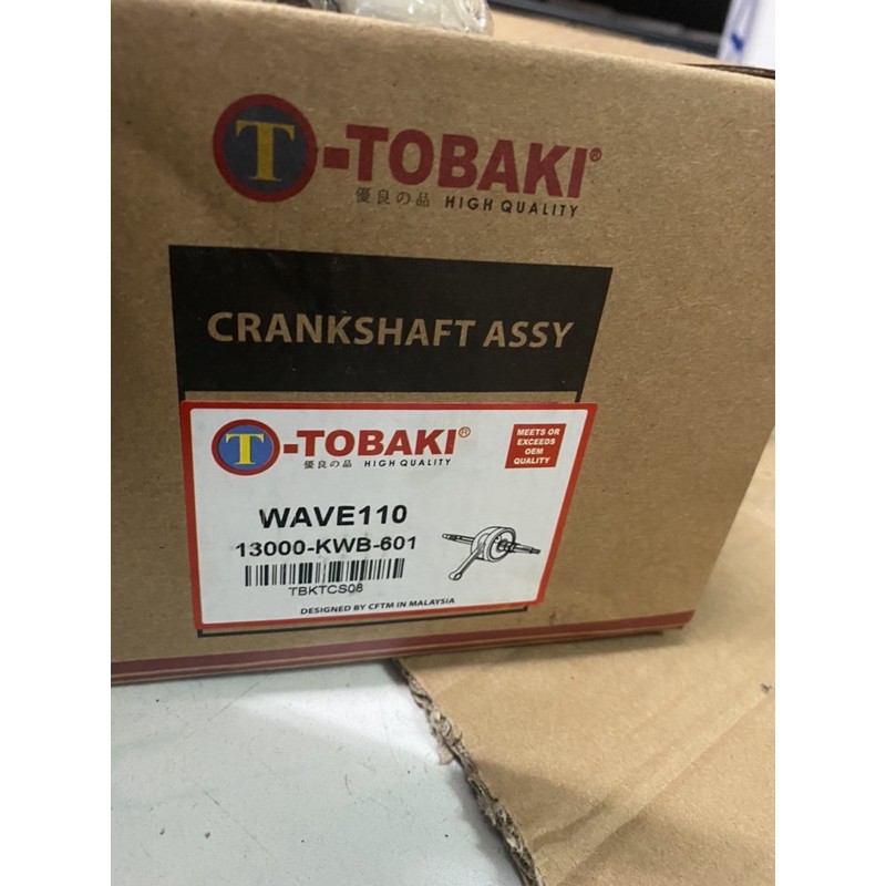 CRANKSHAFT WAVE 110 TOBAKI 2PCS BEARING (STANDART) Shopee Malaysia