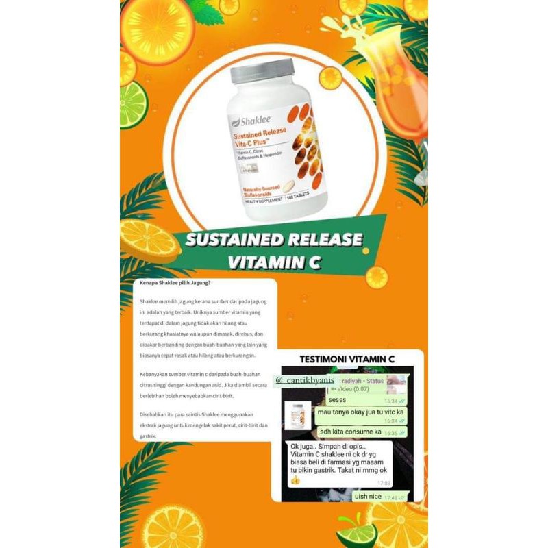Vitamin C By Shaklee Shopee Malaysia