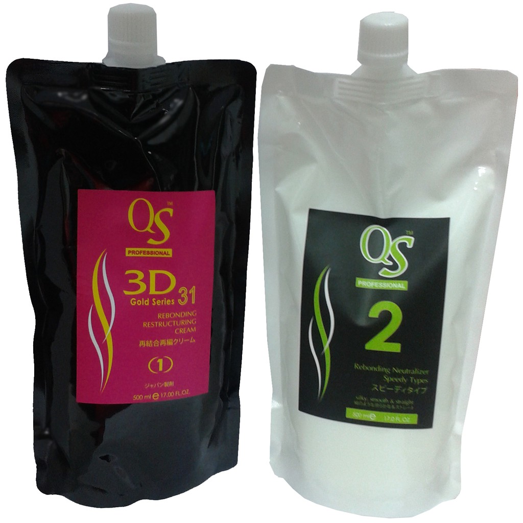 QS 3D 31 Restructuring Cream Rebonding Cream Set 500ml x2 Shopee Malaysia