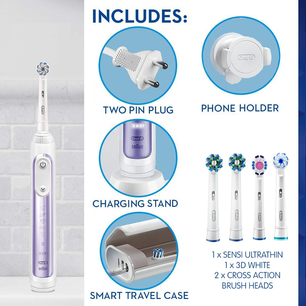 Oral B Genius 9000 Orchid Purple Electric Bluetooth Toothbrush With Pressure Sensor Smart Travel Case Eu Edition Shopee Malaysia