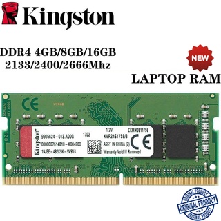 Kingston Laptop RAM 4GB 8GB 16GB DDR4 2400Mhz 2133Mhz 2666Mhz Memory PC4-2400T CL17 SODIMM