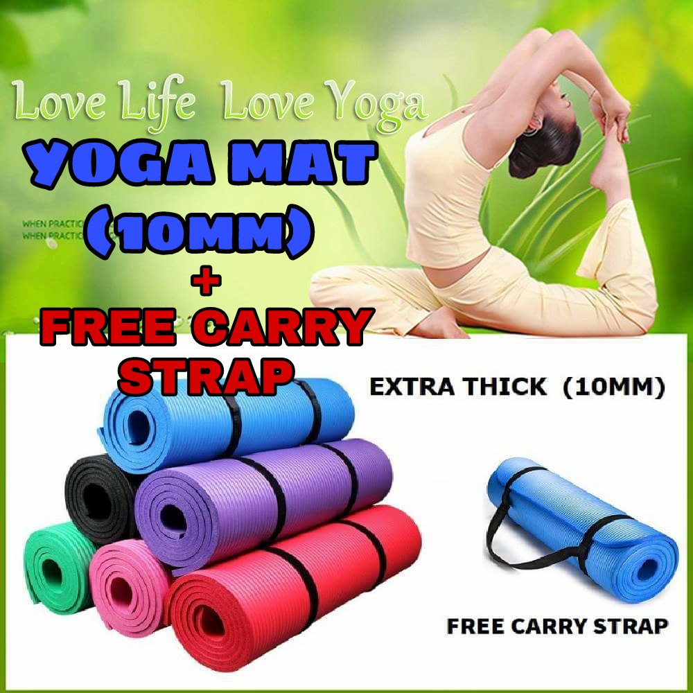 Yoga Mat (10mm & 6mm) Shopee Malaysia
