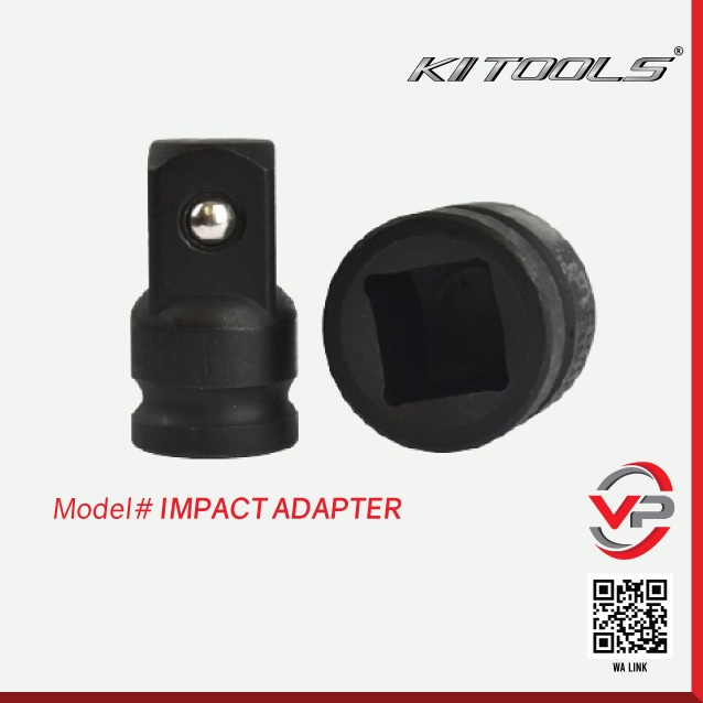 KI TOOLS HEAVY DUTY IMPACT SOCKET ADAPTER 3/8" 1/2'" 3/4" 1" 1 1/2" MALE FEMALE STEEL BALL RETAINER