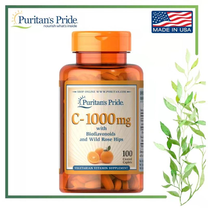 Puritan's Pride Vitamin C1000mg with Bioflavonoids & Rose Hips, 100