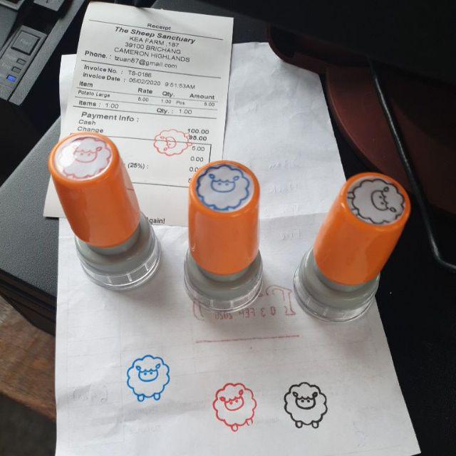 Round Stamp Chop series Pre Ink Stamp Chop / Flash Stamp / Company Chop