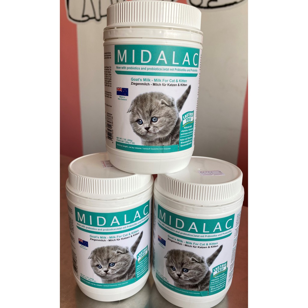 Midalac Goat's Milk Powder For Cat & Kitten 200G | Shopee ...