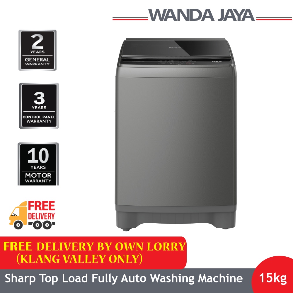 Sharp 15KG Top Load Fully Auto Washing Machine ESX159 Shopee Malaysia