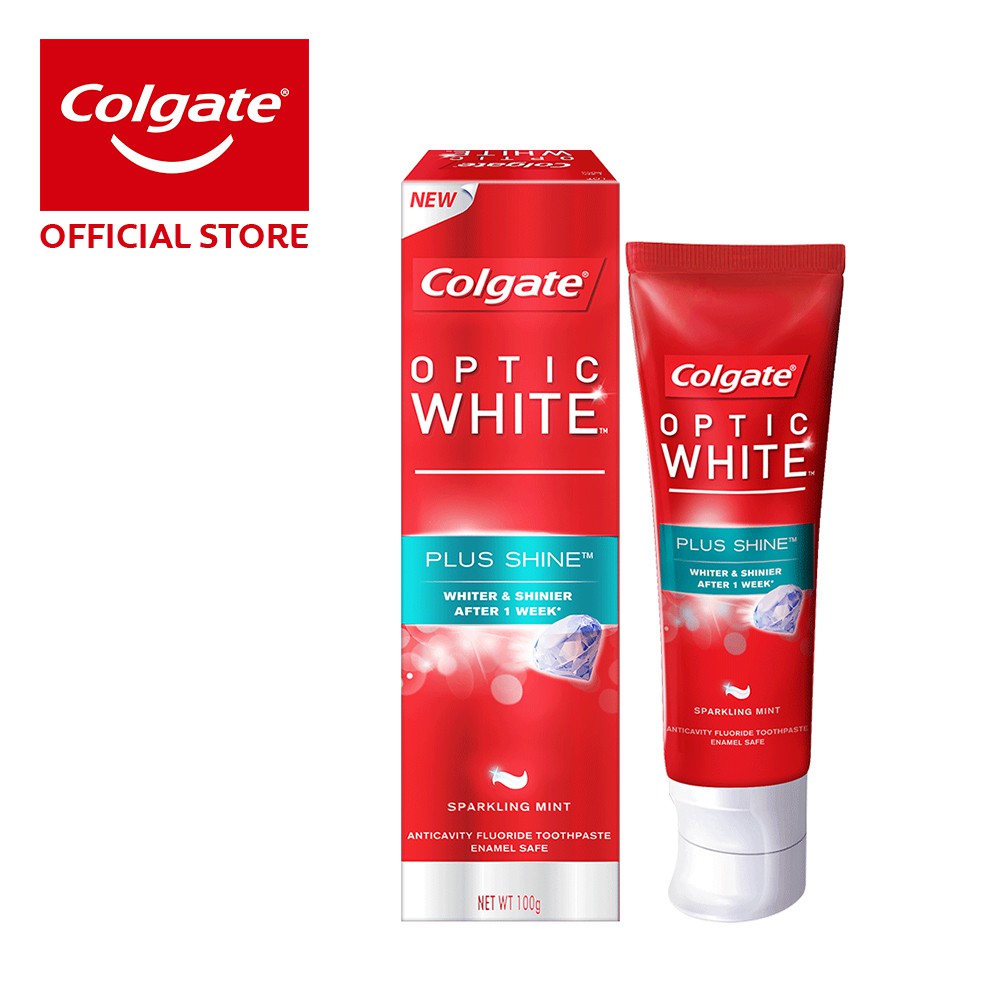 Colgate Optic White Plus Shine Whitening Toothpaste 100g | Shopee Malaysia