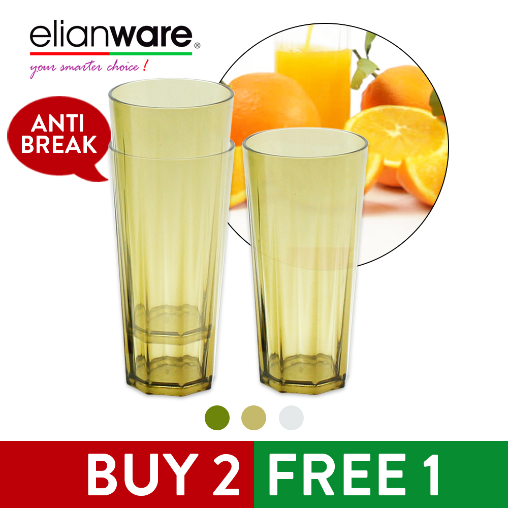 Elianware 480ml Classy Unbreakable Tall [BUY 2 FREE 1] Drink Cup Mug