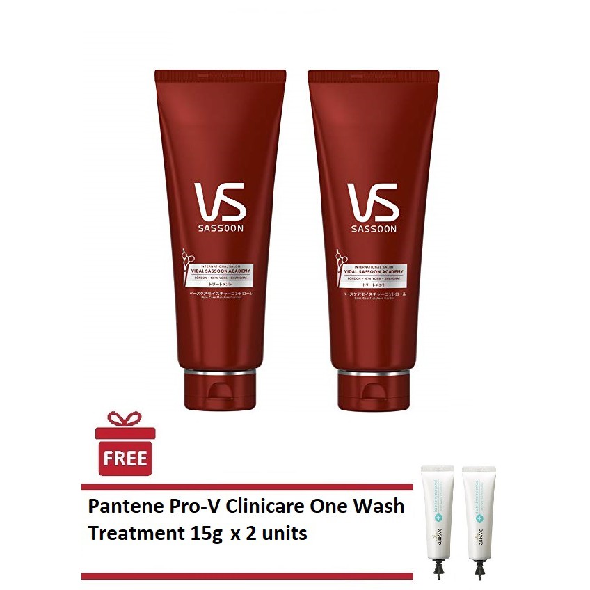 Vidal Sassoon Hair Treatment 180g X 2 Base Care Moisture Control