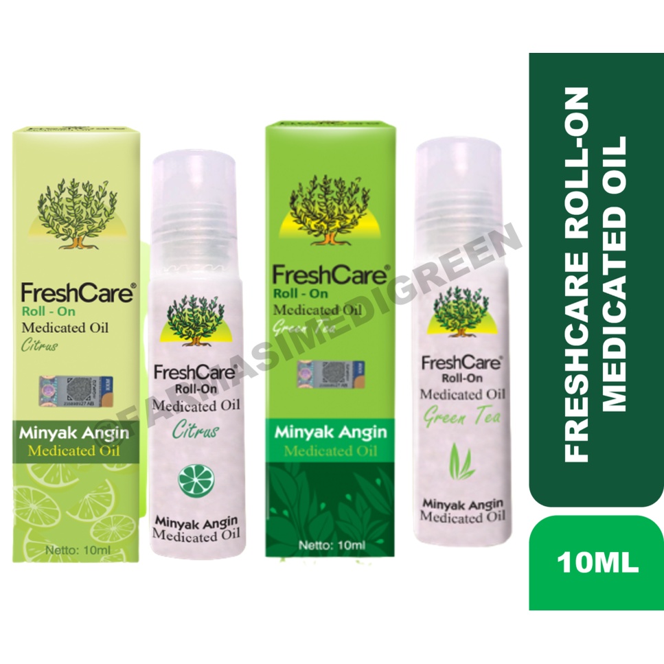 FreshCare Roll-On Medicated Oil Green Tea (EXP: 02/25) / Citrus (EXP ...