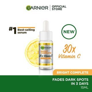 Garnier Light Complete Booster Serum With Vitamin C (Single) 15ML - Brightening & Fade Dark Spots, essence