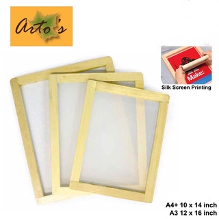 Silk Screen Printing Wooden Block Frame (A3/A4/A5)  Shopee Malaysia