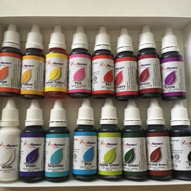 Myflavor Edible Gel Color Set (17 Colors) | Shopee Malaysia