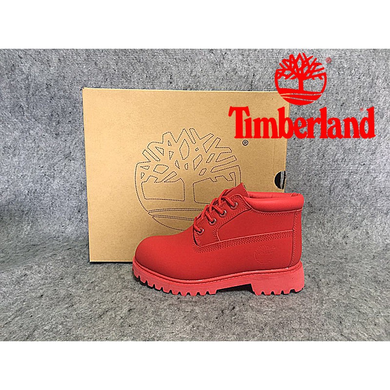 timberland shoes red colour