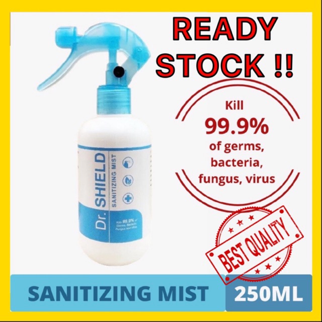 READY STOCK Dr.SHIELD 250ml Hand Sanitizer Mist Alcohol Free Hand Sanitizer eliminate germs ...