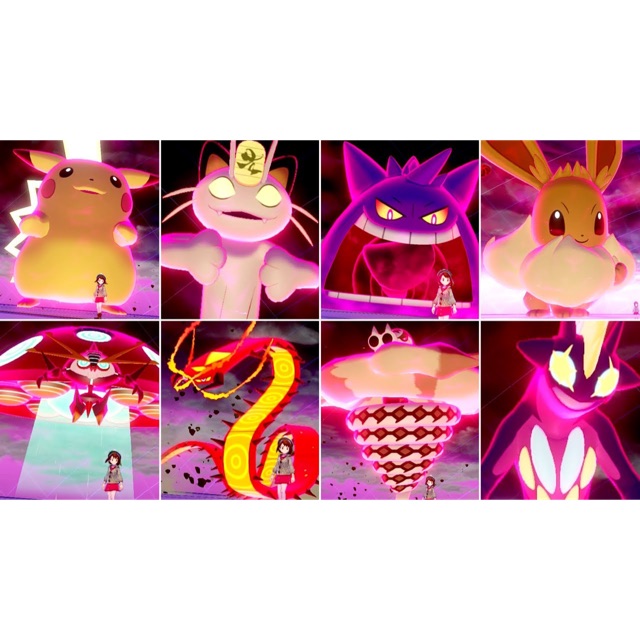 Pokemon Sword Shield Gigantamax Shiny Pokemon 1 Free Item For Each Pokemon Shopee Malaysia